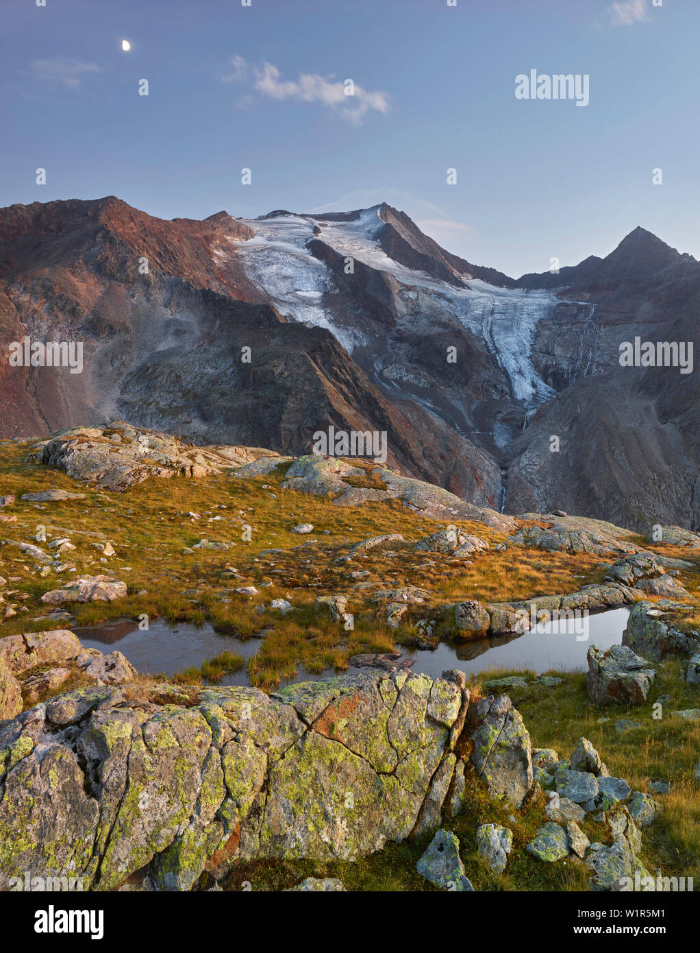 Wilder Freiger, Grünau, Stubaier Alpen, Tirol, Österreich Stockfoto