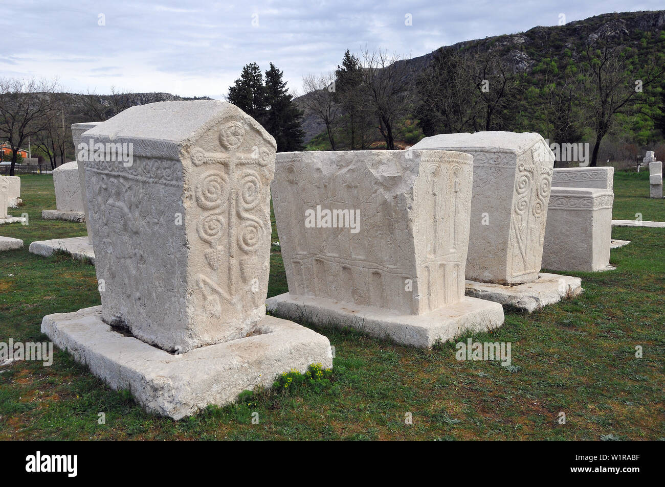 Radimlja Nekropole, Bosnien und Herzegowina, Bosna i Hercegovina Stockfoto