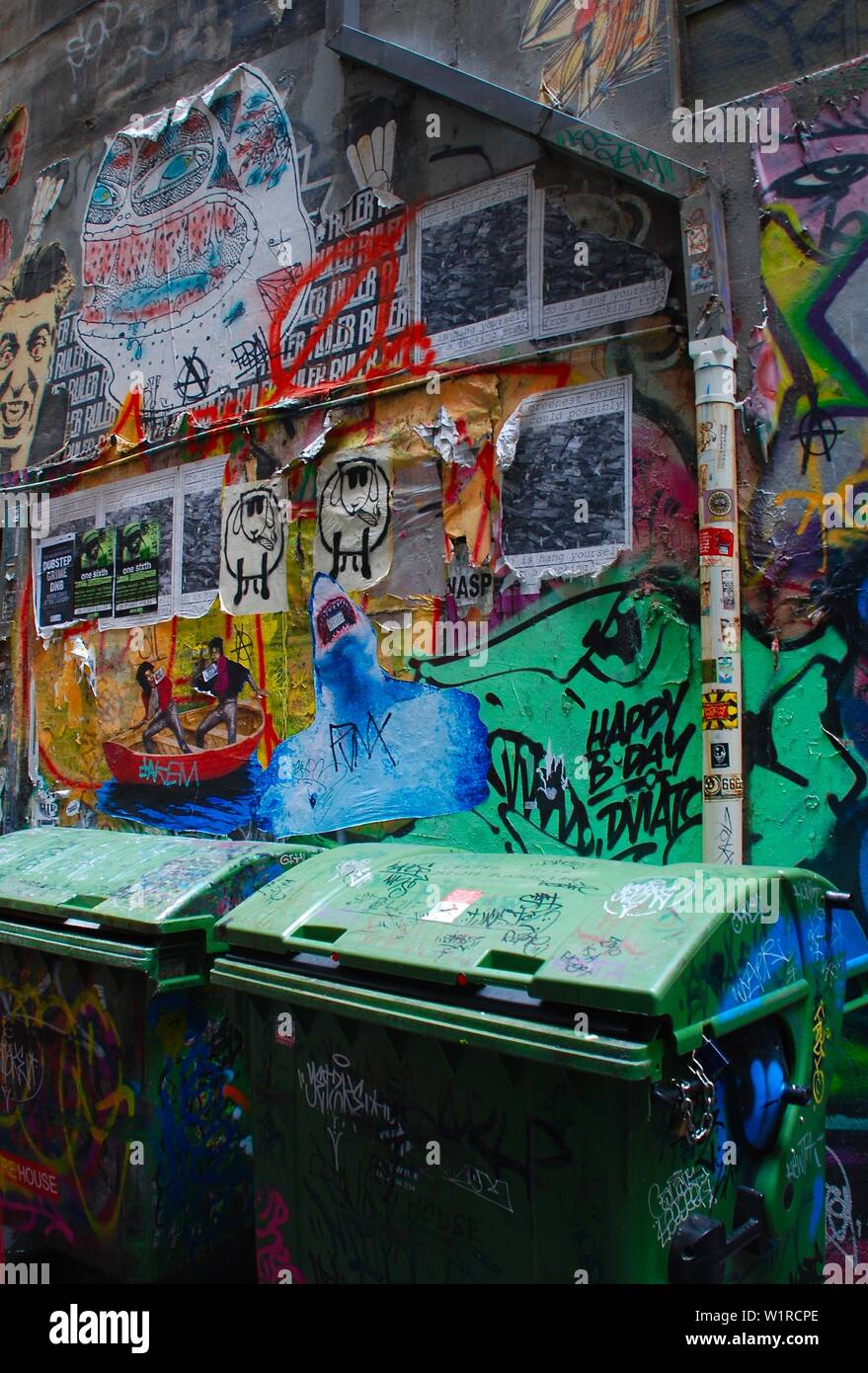 Graffiti, Melbourne, Australien Stockfoto