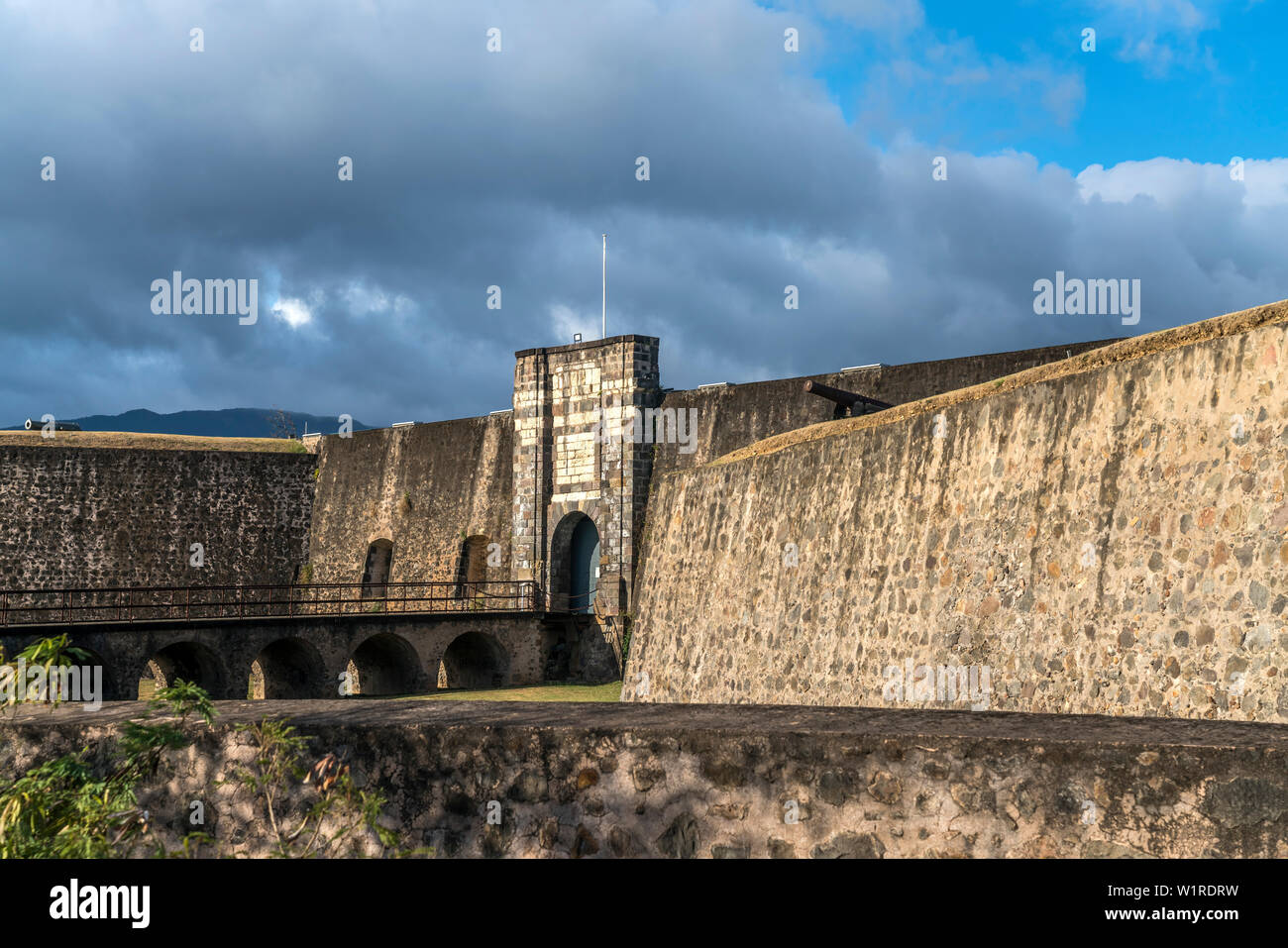 Fort Delgres in Basse-Terre, Guadeloupe, Frankreich | Fort Delgres, Basse-Terre, Guadeloupe, Frankreich Stockfoto