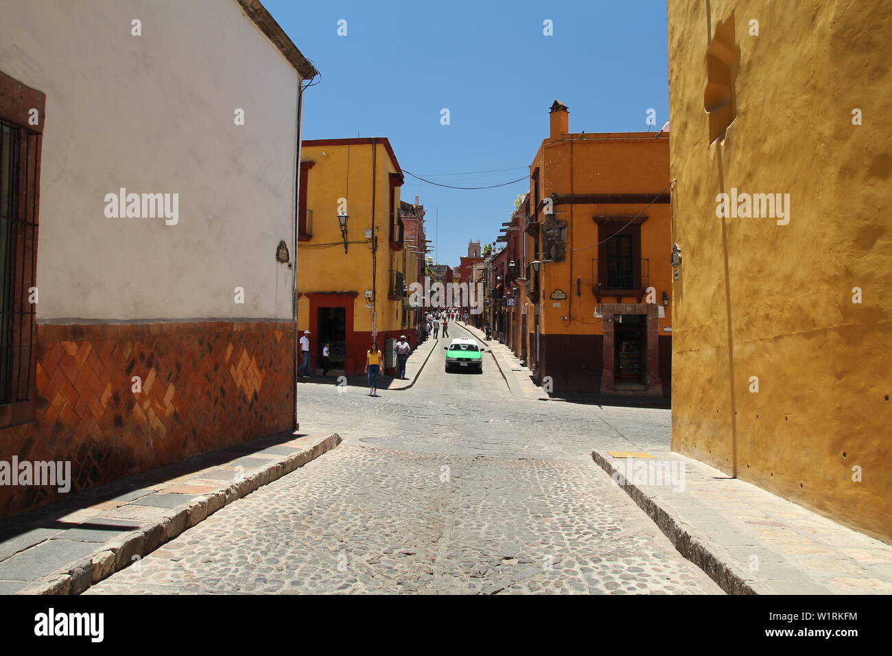Architektur und Bilder von San Miguel de Allende, Guanajuato, Mexiko. Stockfoto