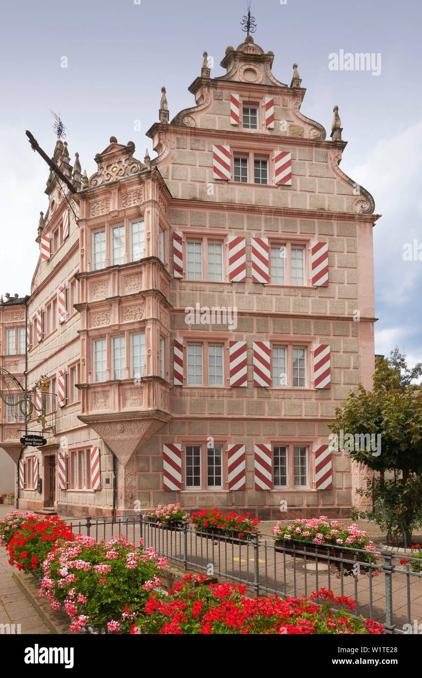 Pension Zum Engel, Bad Bergzabern, Pfälzer Wald, Rheinland-Pfalz, Deutschland Stockfoto