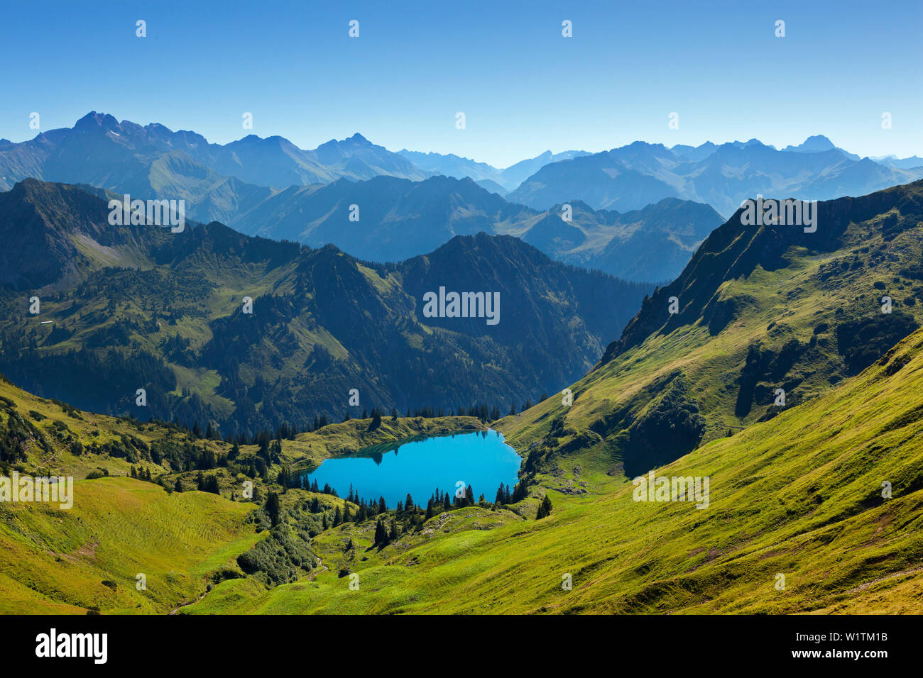 See Seealpsee Nebelhorn In Der Nahe Von Oberstdorf Allgauer Alpen Allgau Bayern Deutschland Stockfotografie Alamy