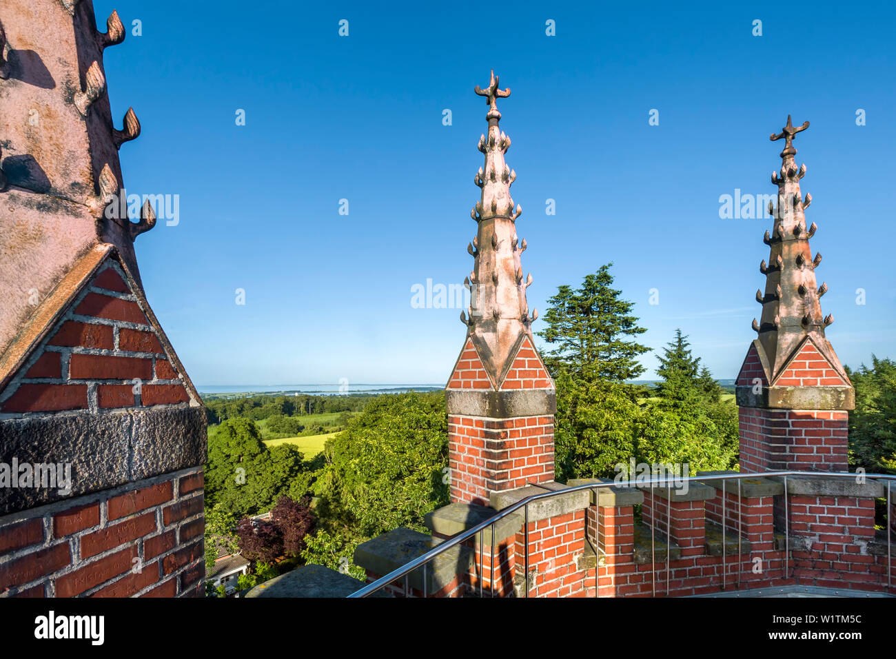Blick von Hessensteinturm, Panker, Holsteinische Schweiz, Ostsee, Schleswig-Holstein, Deutschland Stockfoto
