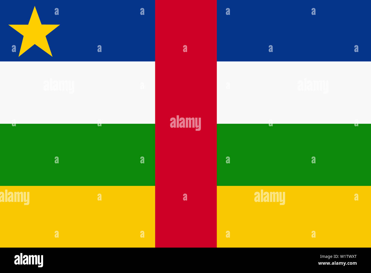 Eine Zentralafrikanische Republik Flagge Hintergrundbild große Datei Stockfoto