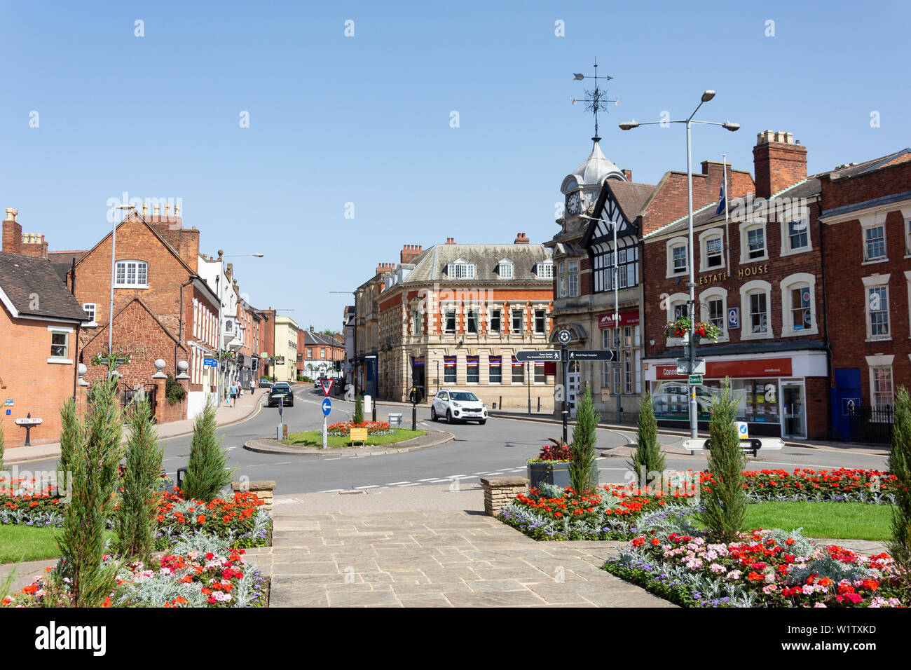 High Street, Old Town. Sutton Coldfield, West Midlands, England, Vereinigtes Königreich Stockfoto