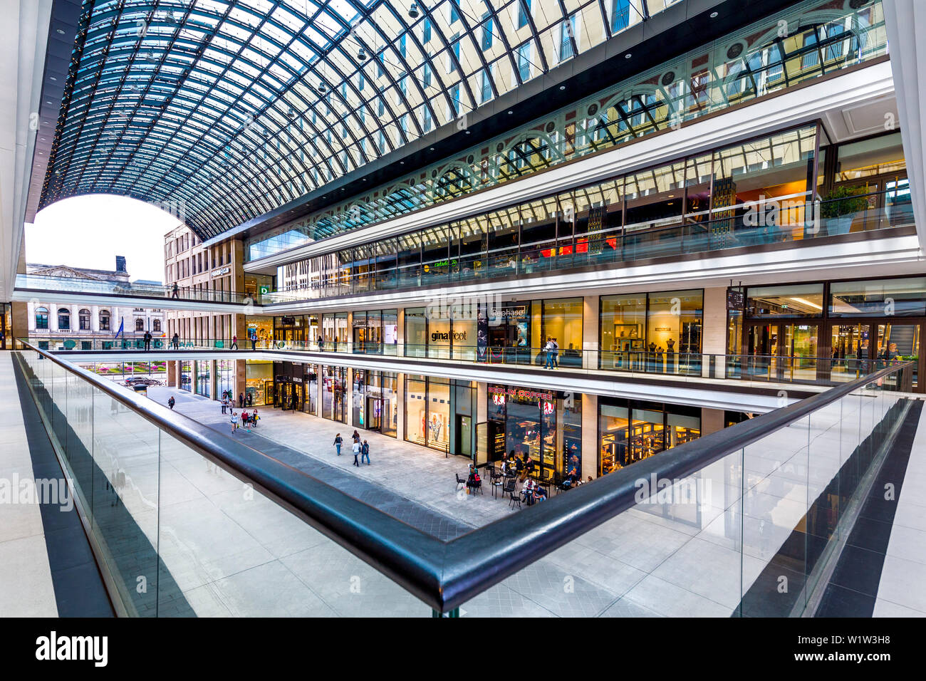 Shopping Center, Mall von Berlin, der Potsdamer Platz, Berlin, Deutschland Stockfoto