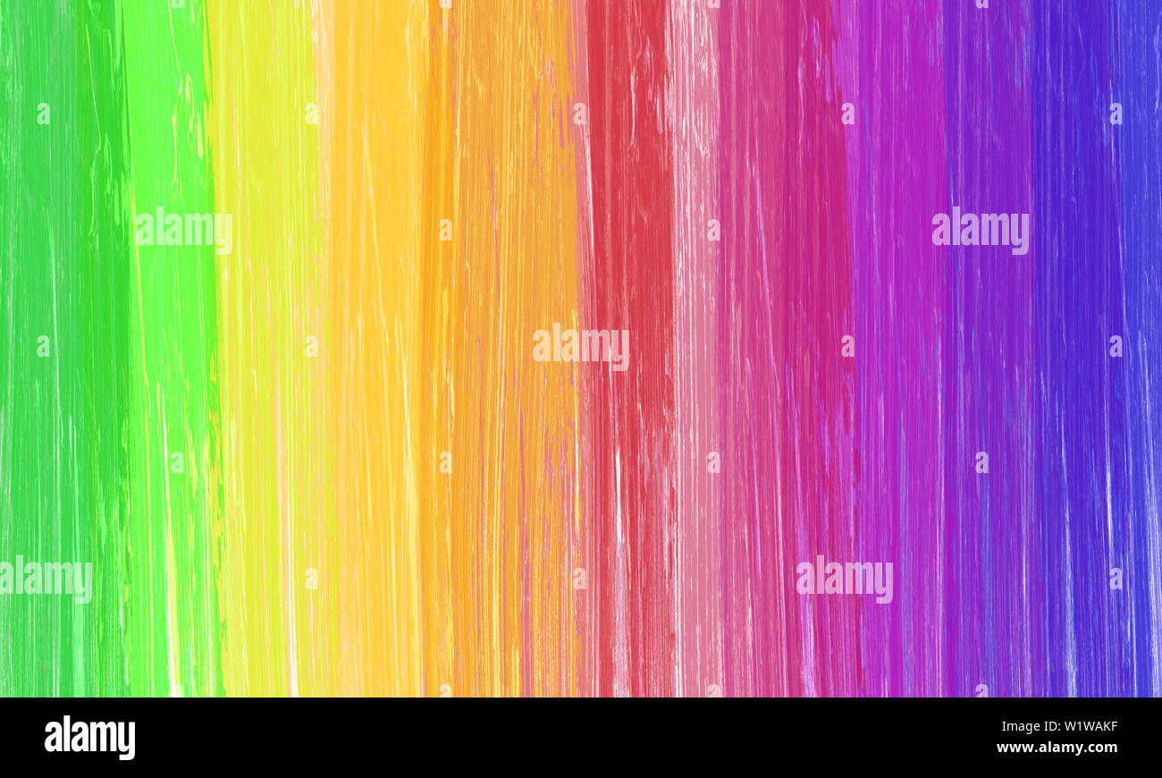 Bunte Regenbogen Hintergrund. Pinsel malen. Stockfoto
