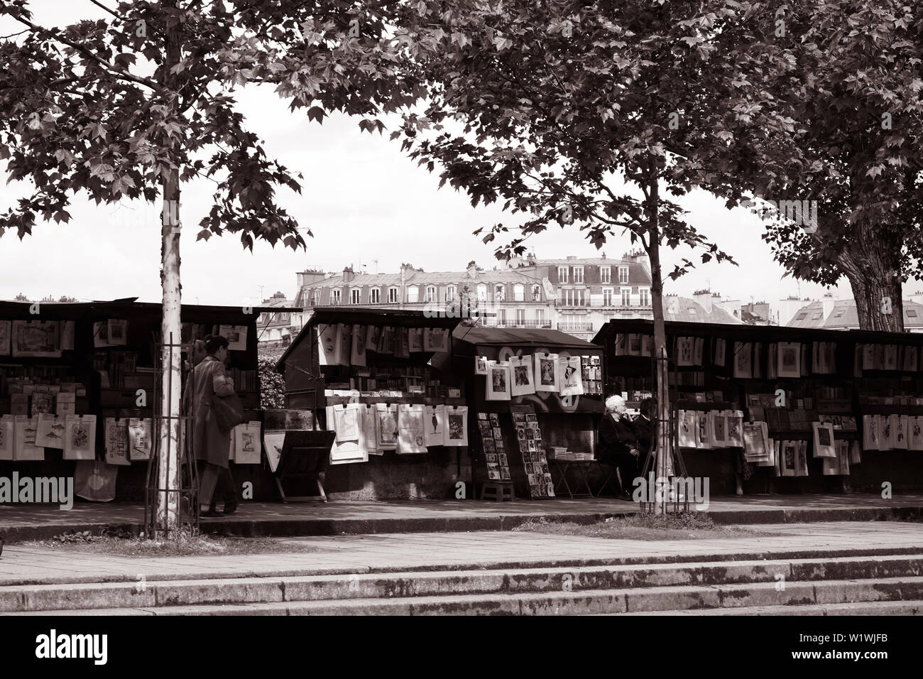 Paris buchen Sie Anbieter 6b Stockfoto