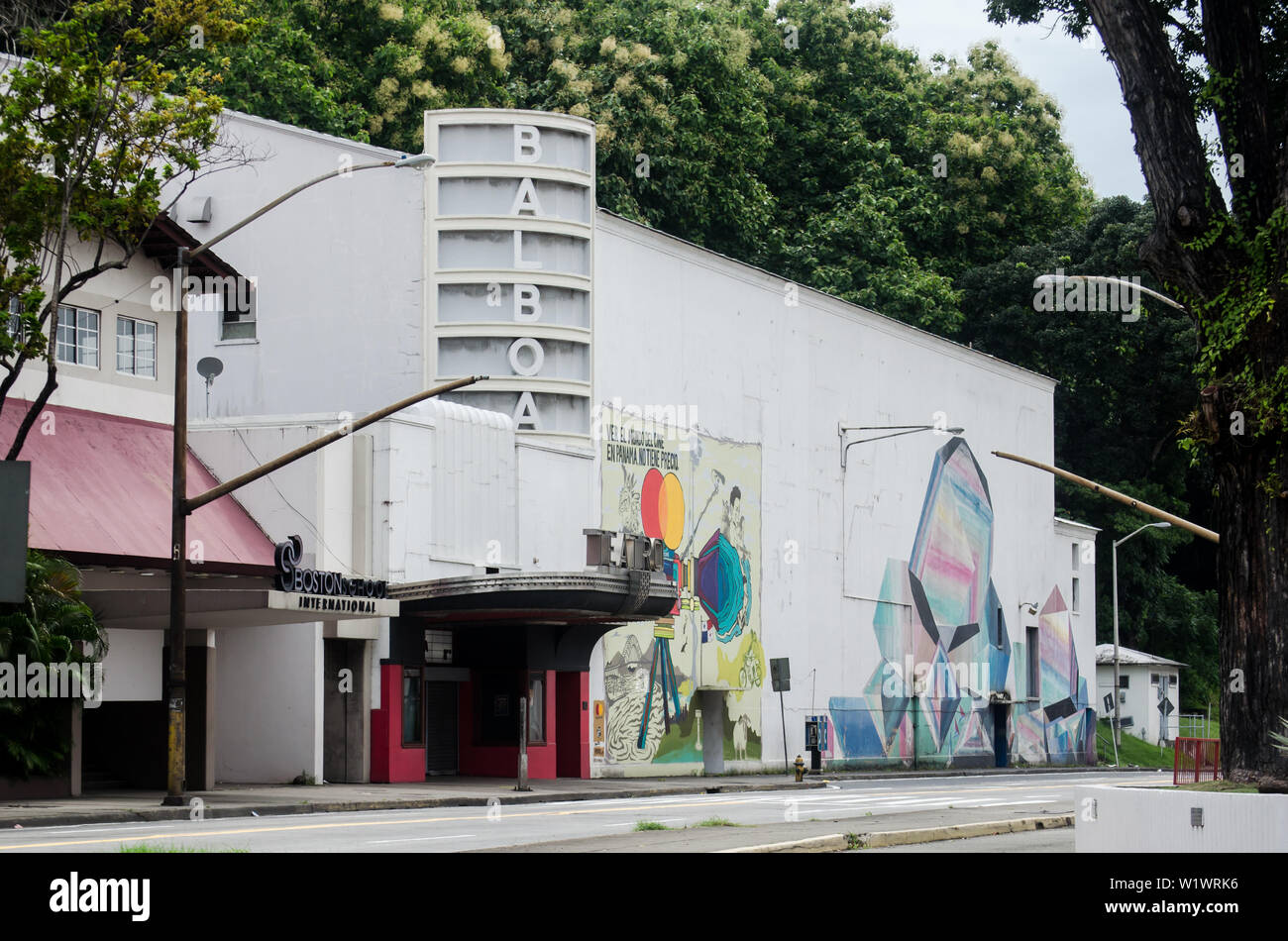 Das Balboa Theatre, ein historisches und kulturell bedeutendes Wahrzeichen in Panama City Stockfoto