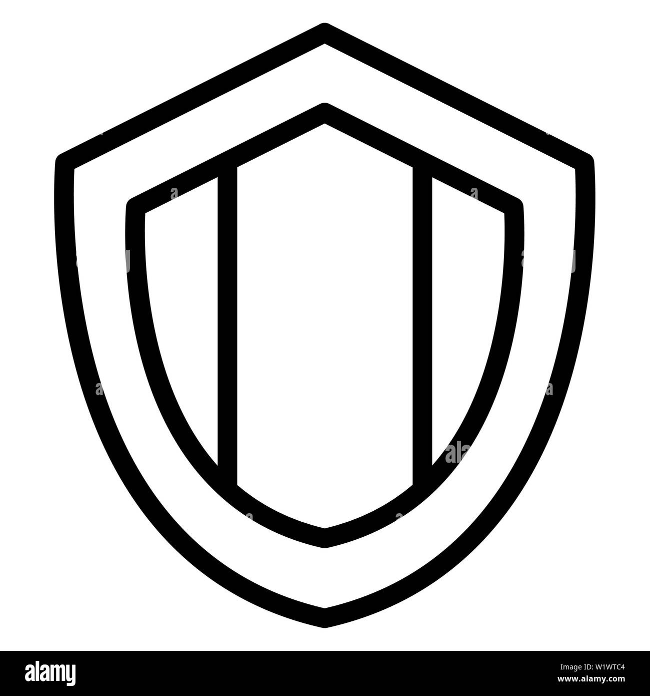Schützen Symbol, Vector Illustration, User Interface Überblick Stockfoto