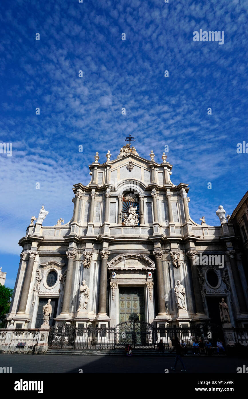 Kathedrale Santa Agatha in Catania. Stockfoto