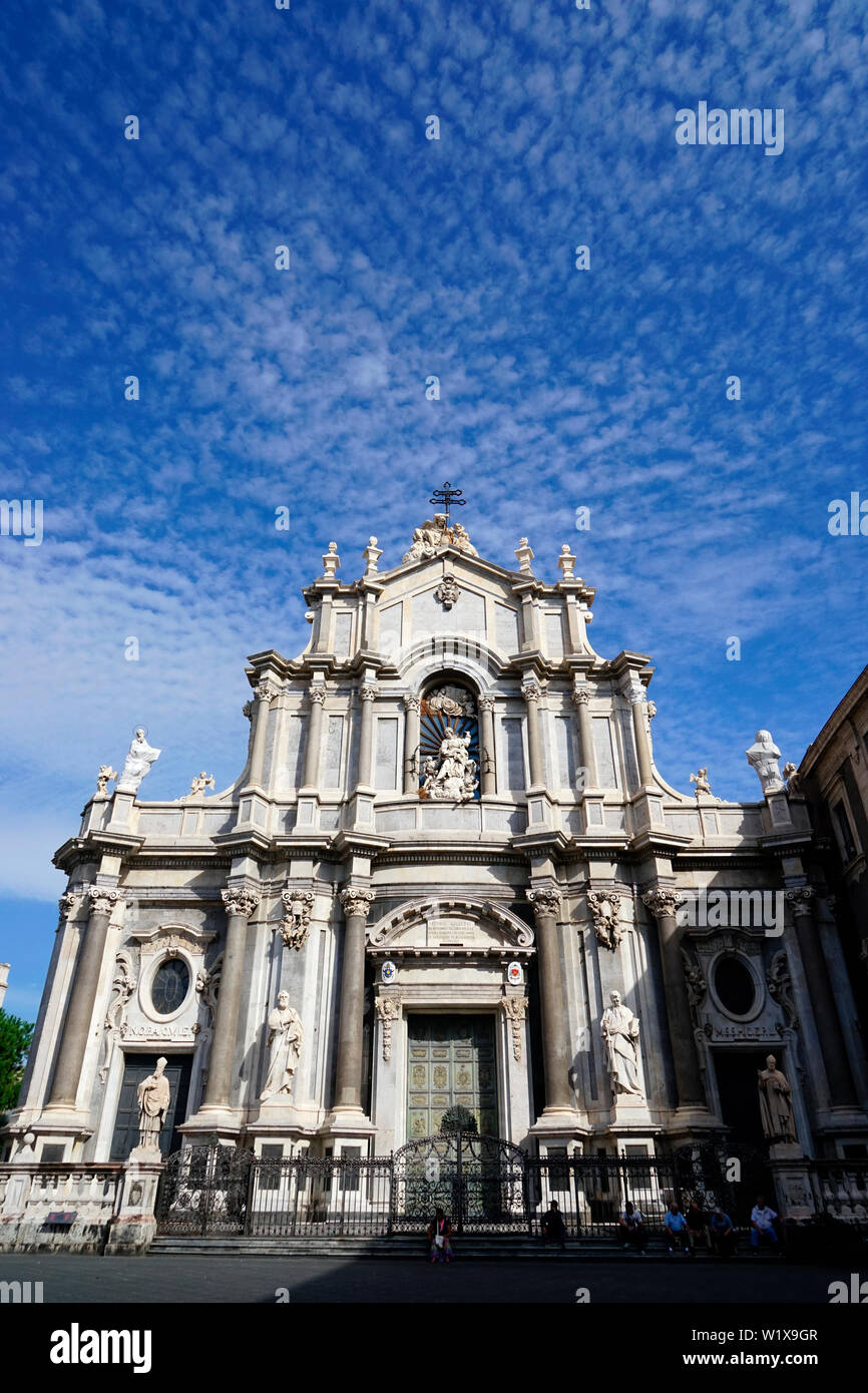 Kathedrale Santa Agatha in Catania. Stockfoto