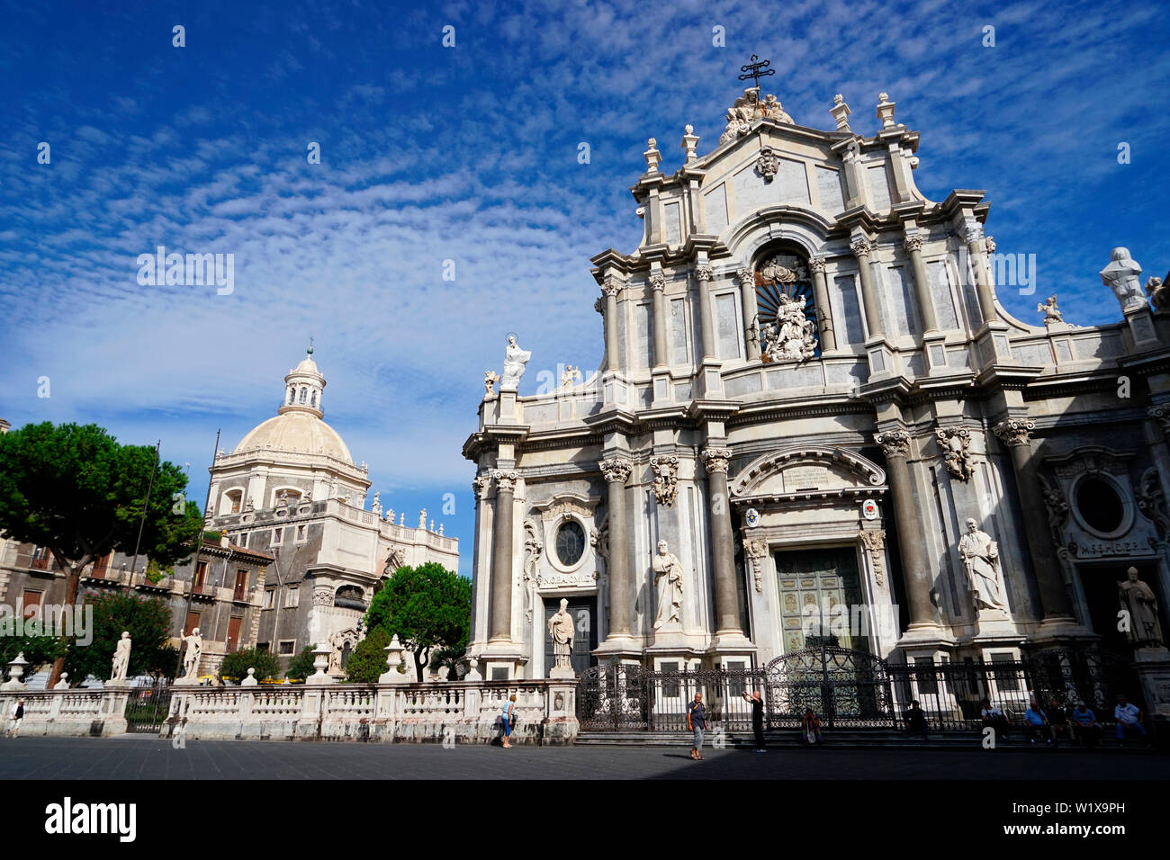 Kathedrale Santa Agatha in Catania. Stockfoto