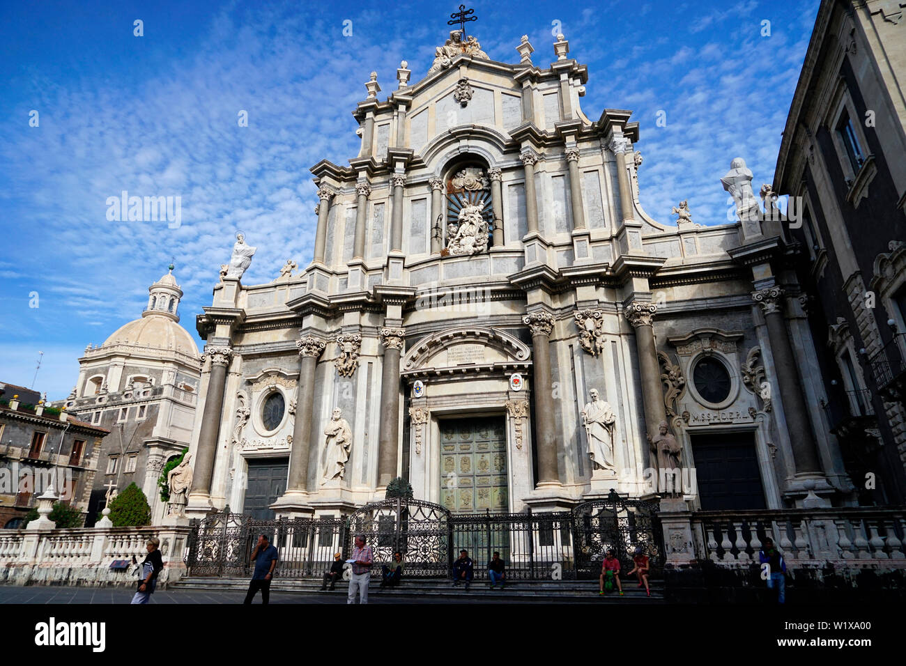 Kathedrale Santa Agatha in Catania. Stockfoto