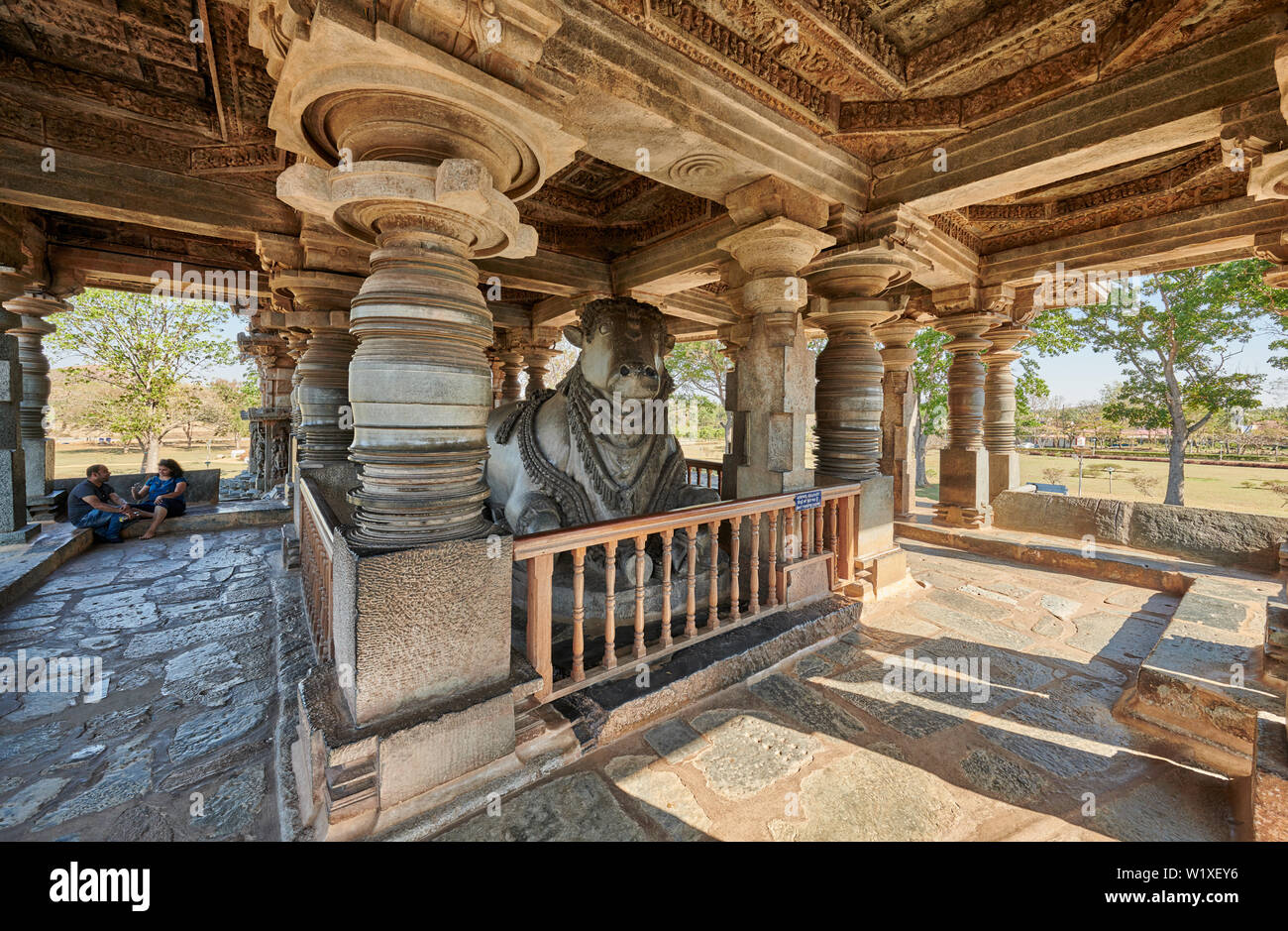 Halebid Hoysaleswara Jain Tempel, Dwarasamudra (Tor zur See), Halebidu, Hassan, Karnataka, Indien Stockfoto