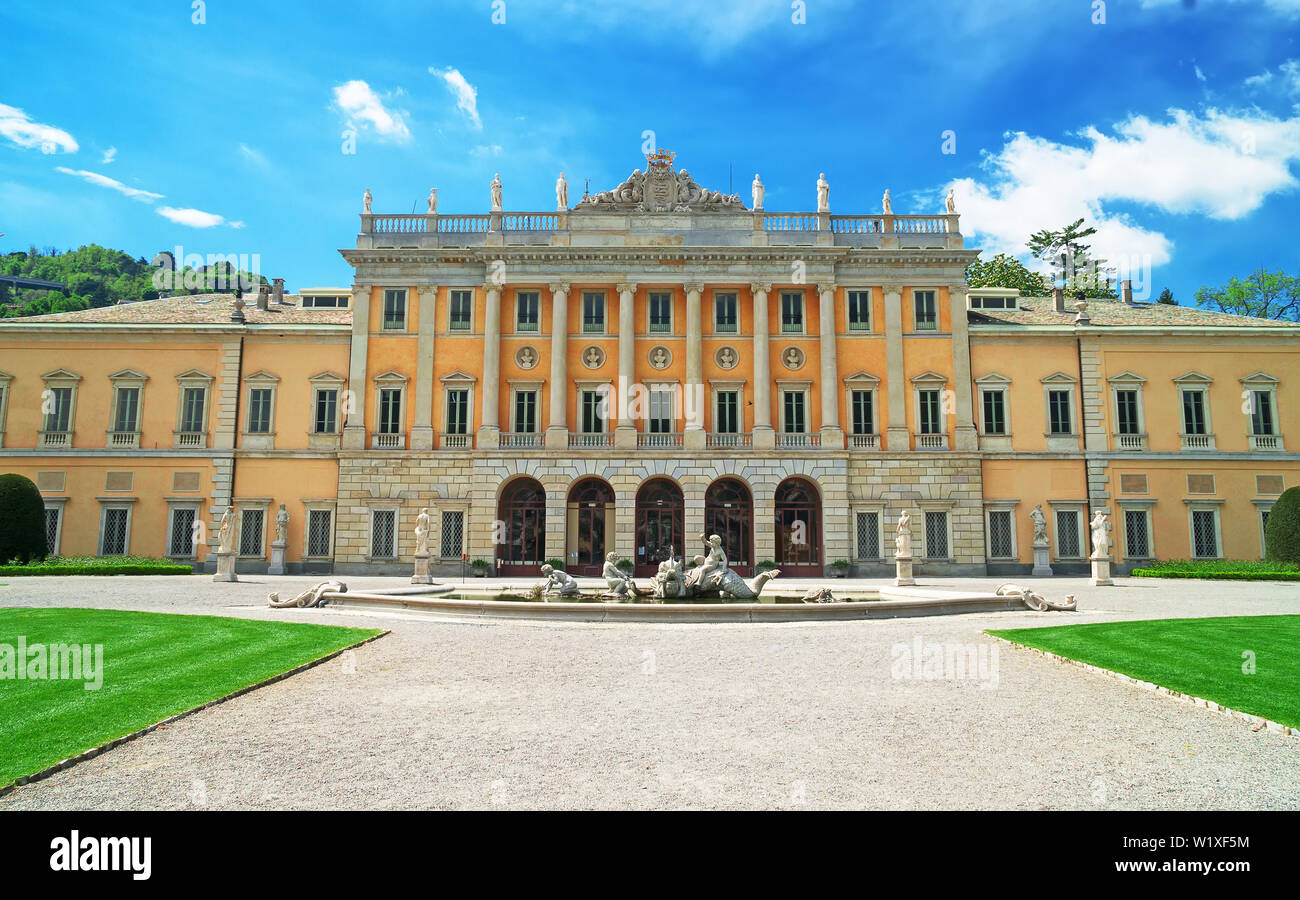 Villa Olmo in der Nähe des Comer See in Italien. Stockfoto