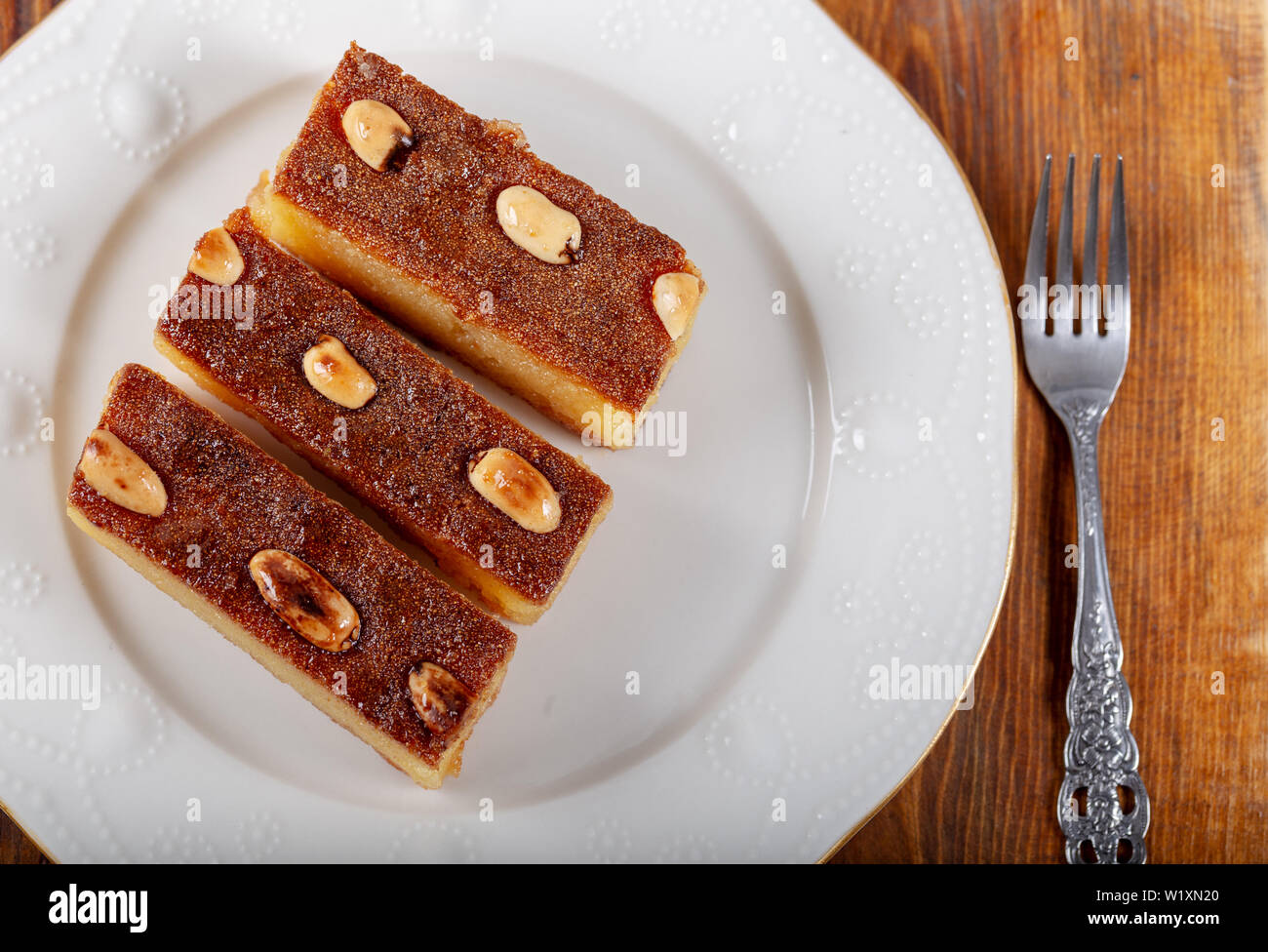Türkisches Dessert Sambali, Sambaba oder Damaskus Stockfoto
