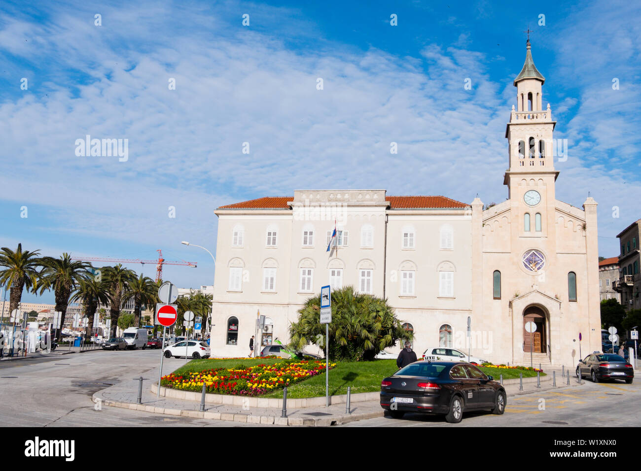 Trg dr. Franje Tudmana, Split, Dalmatien, Kroatien Stockfoto