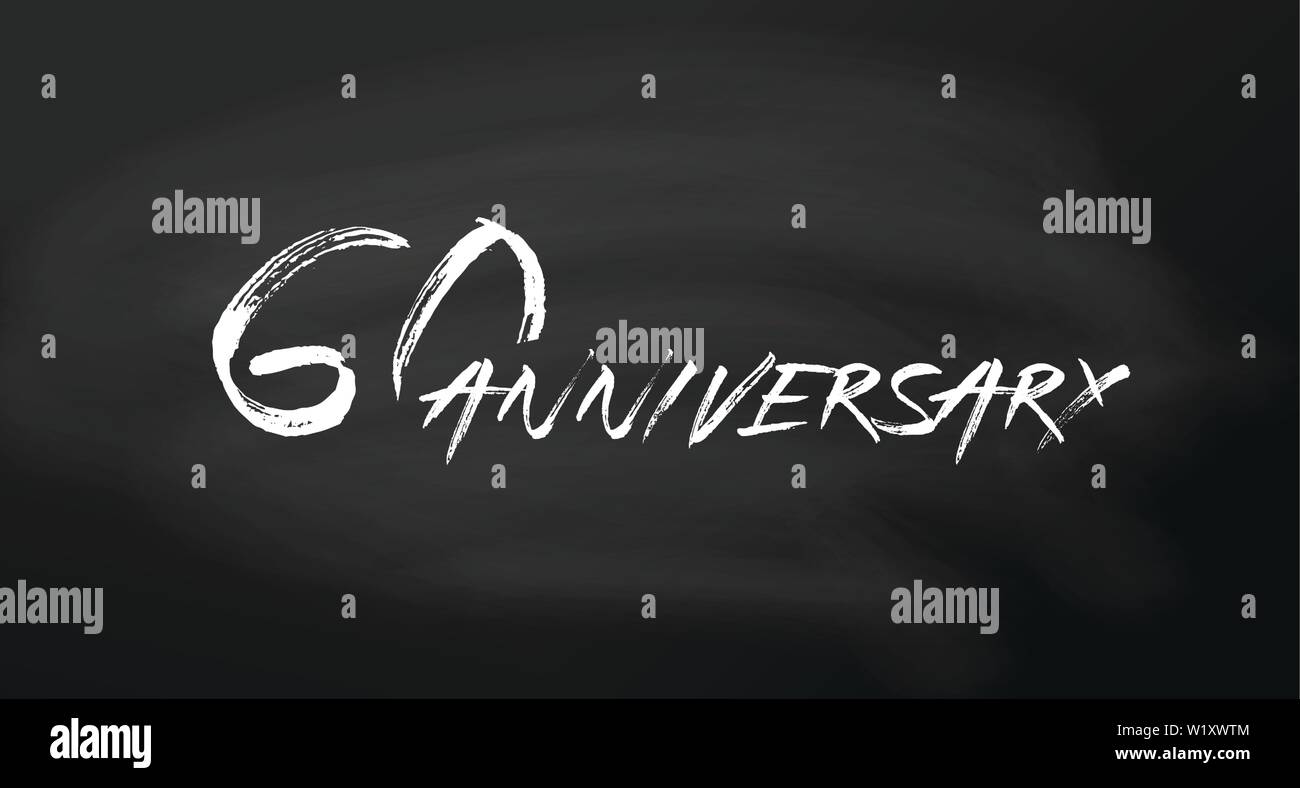 60. Jahrestag logo Konzept. 60 Jahre geburtstag Symbol. Isolierte goldenen Zahlen auf schiefertafel Hintergrund. Vector Illustration. EPS 10. Stock Vektor