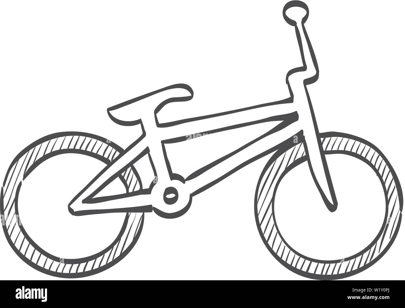 bmx-fahrrad-symbol-in-doodle-skizze-linien-sport-race-park-spielen