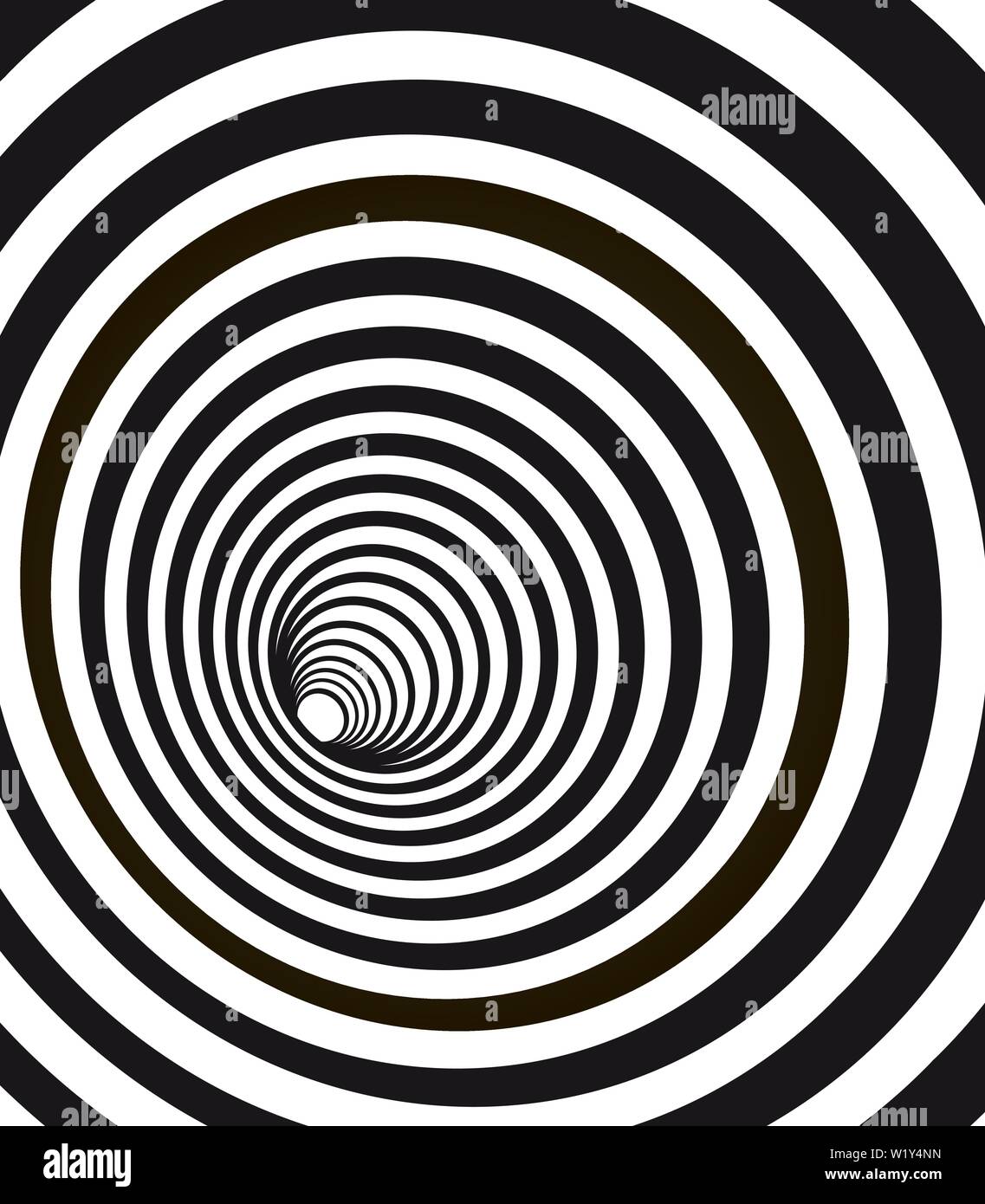 Abstrakte Geometrische Hypnotische Spirale Schwarz Wurmloch Tunnel Optische Tauschung Stock Vektorgrafik Alamy