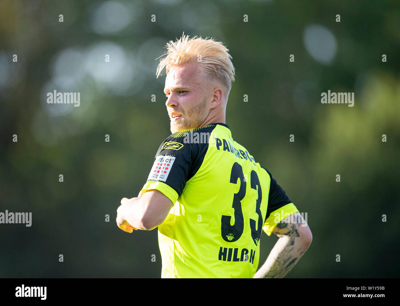 Marcel HILSSNER (PB) Soccer Free übereinstimmen, VfB Salzkotten (Salz) - SC Paderborn 07 (PB) 0:20, 03/07/2019 in Salzkotten/Deutschland. € | Nutzung weltweit Stockfoto