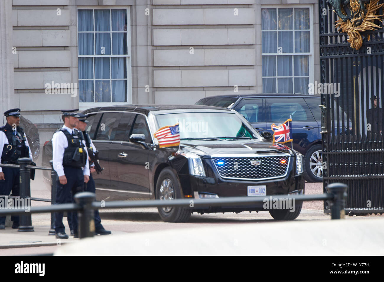 Allgemeine Ansichten rund um London der Staatsbesuch von Donald Trump mit: Presidential Auto Wo: London, Großbritannien Wann: 03 Jun 2019 Credit: WENN Stockfoto