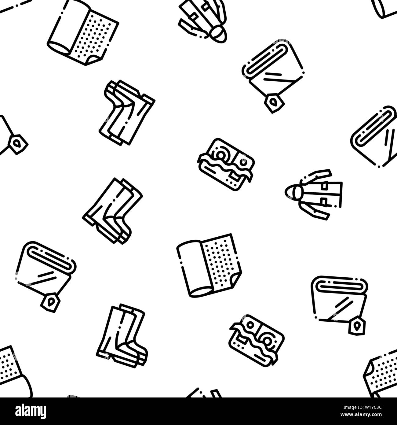 Wasserdichte Materialien Vektor nahtlose Muster Stock Vektor