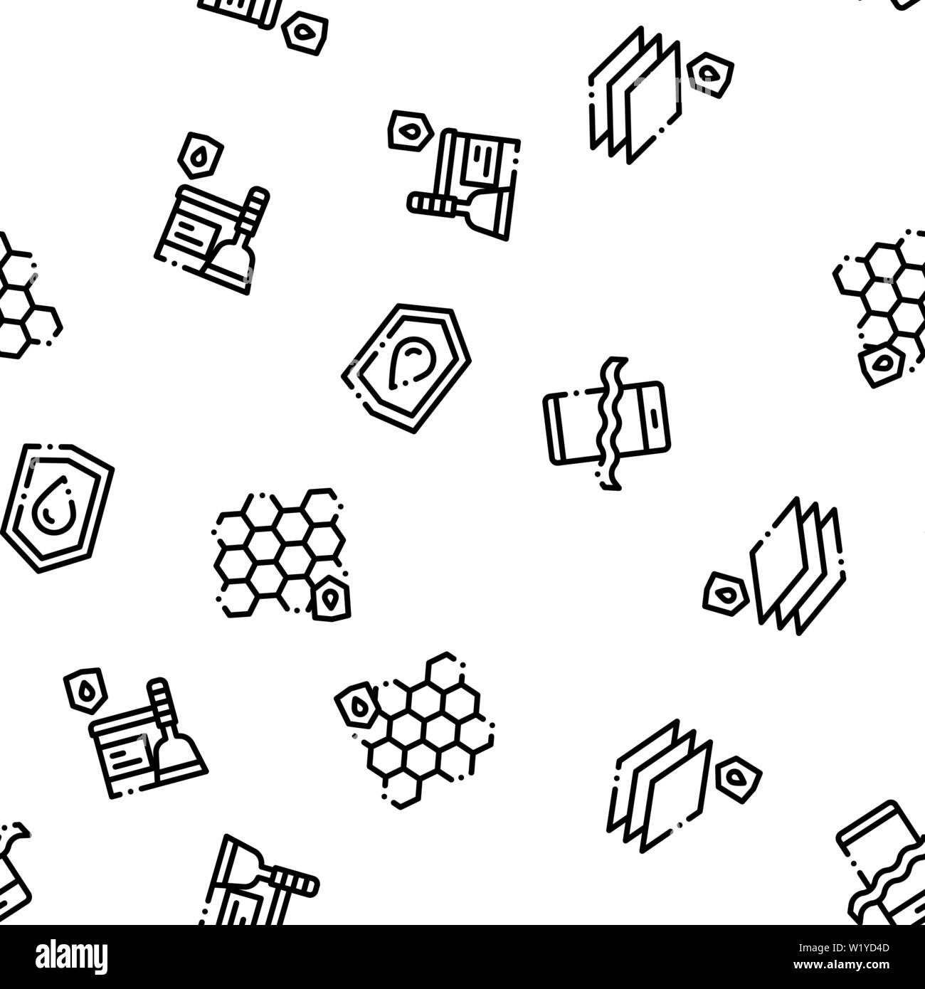 Wasserdichte Materialien Vektor nahtlose Muster Stock Vektor