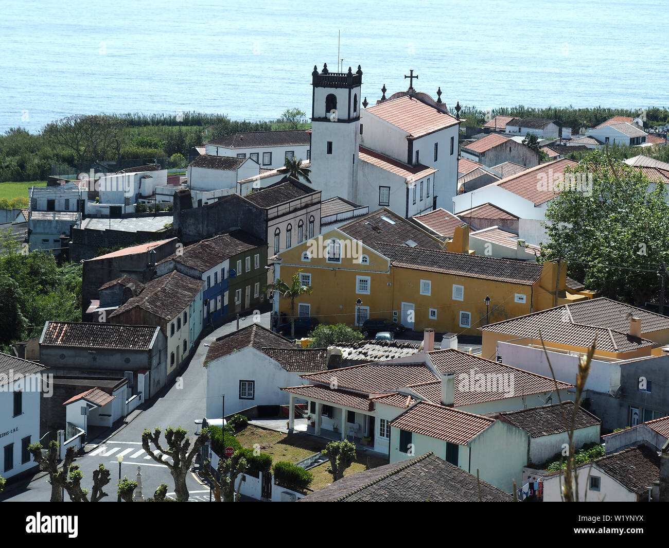 Blick Auf Feteiras Sao Miguel Azoren Acores Stockfotografie Alamy