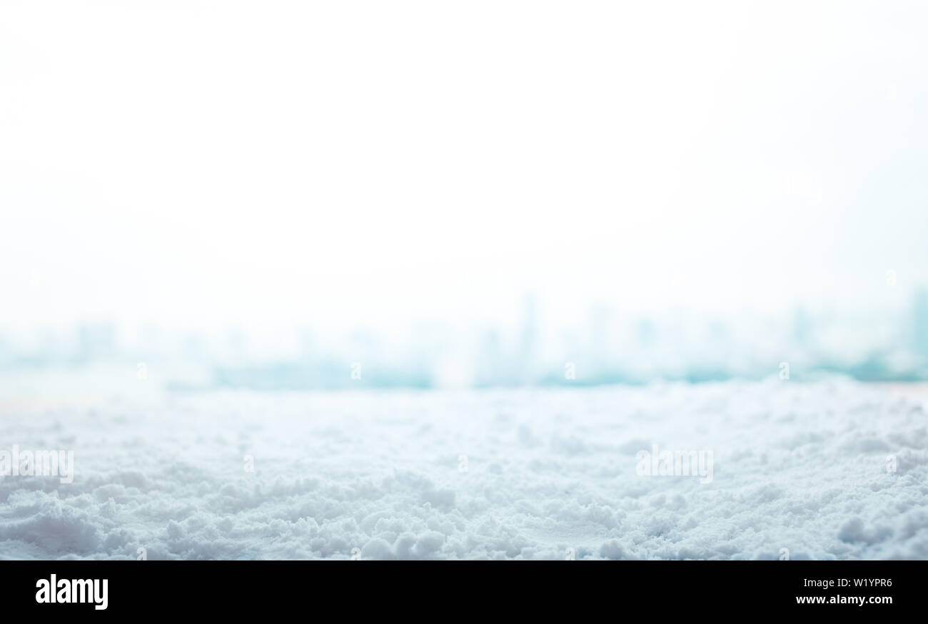 Winter, Weihnachten Hintergrund mit Schnee, keine Menschen, ant Eye View Stockfoto