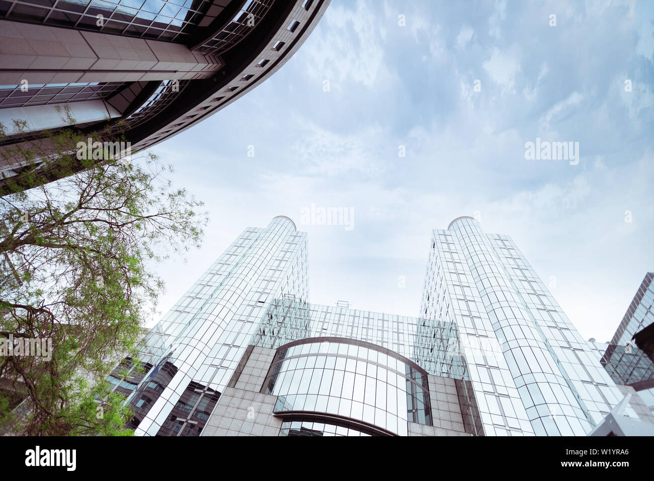 Europäischen Parlament-Gebäude in Brüssel, Belgien Stockfoto