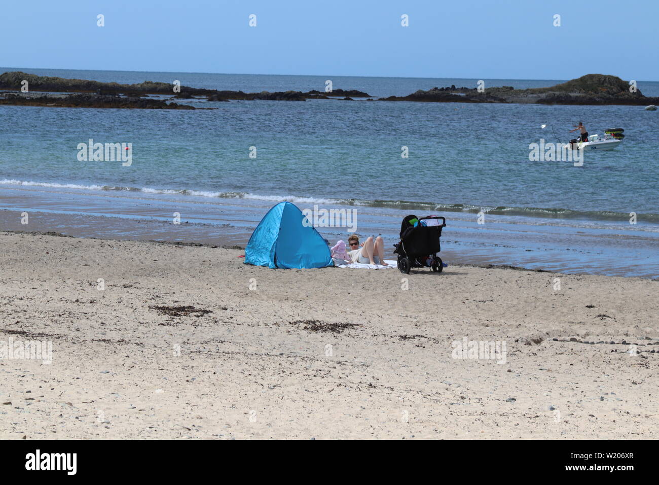 Rhoseigr ist ein Dorf auf der Südwestseite von Anglesey Wales Credit : Mike Clarke Alamy Stock Photos Stockfoto