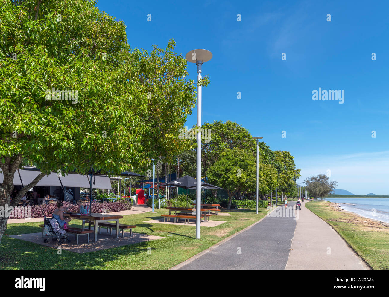 Seafront Esplanade, Cairns, Queensland, Australien Stockfoto