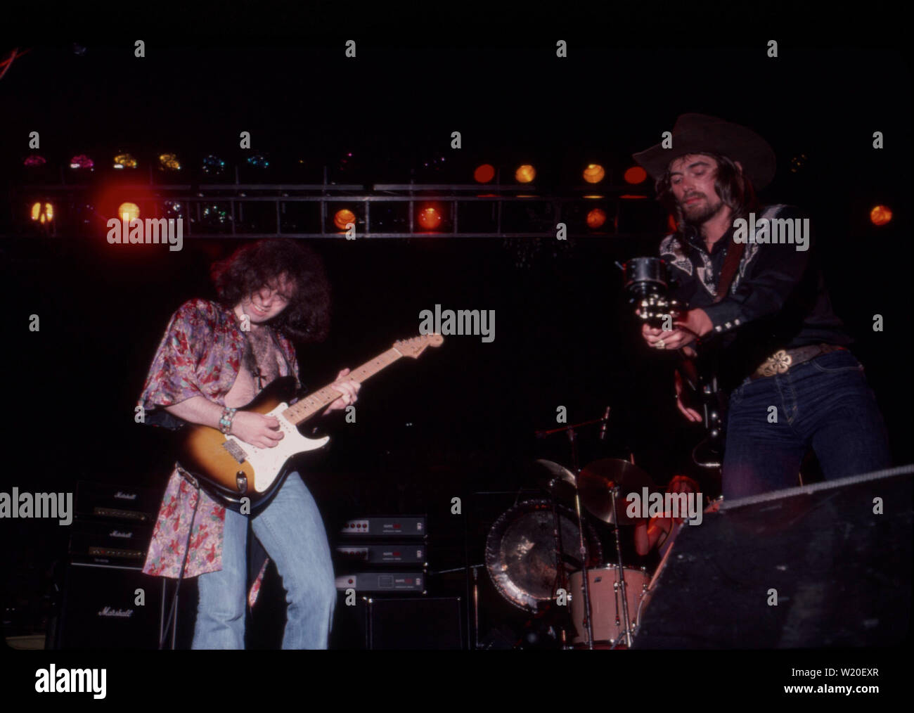 LOS ANGELES, Ca - 21. Mai: Bad Company in concert Circa 1970 in Los Angeles, Kalifornien. Stockfoto