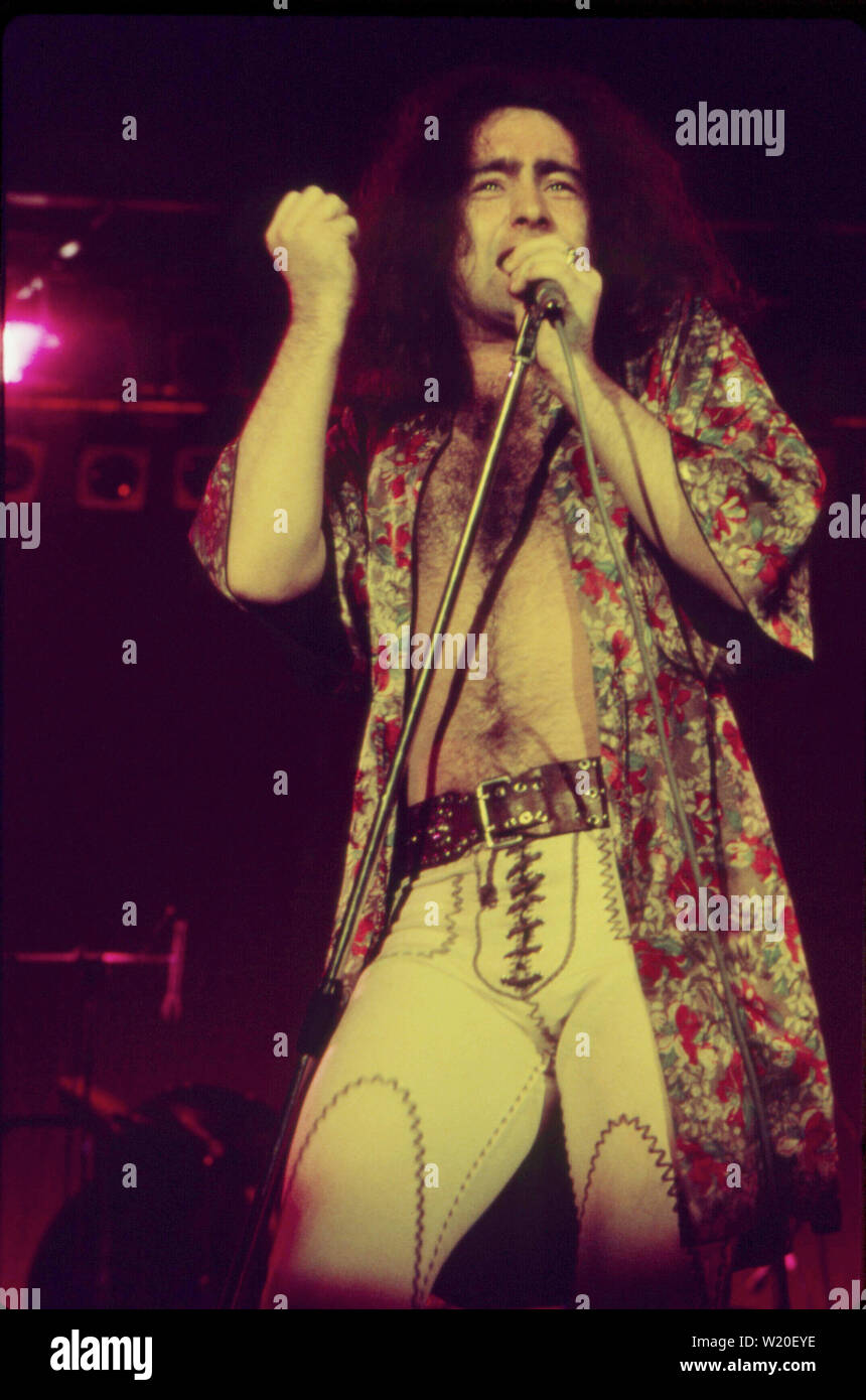 LOS ANGELES, Ca - 21. Mai: Bad Company Bad Company in concert Circa 1970 in Los Angeles, Kalifornien. Stockfoto