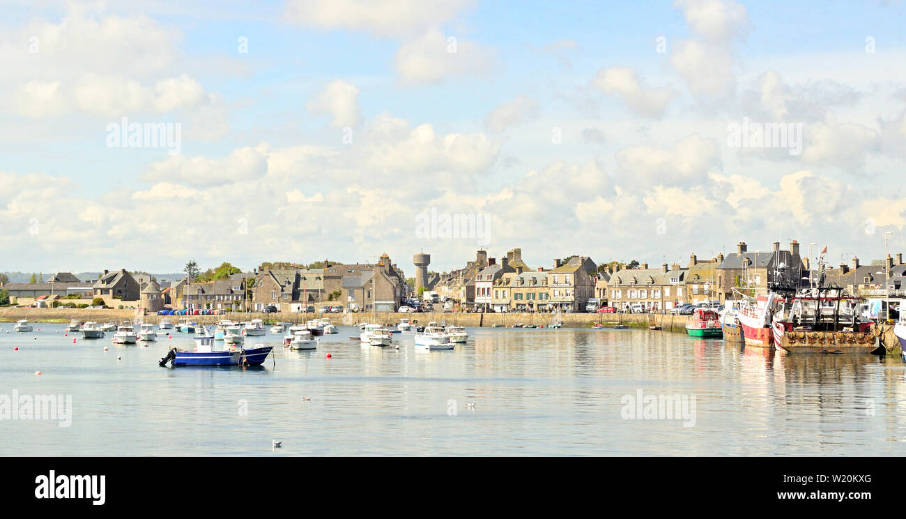 Hafen in Barfleur, Frankreich Stockfoto