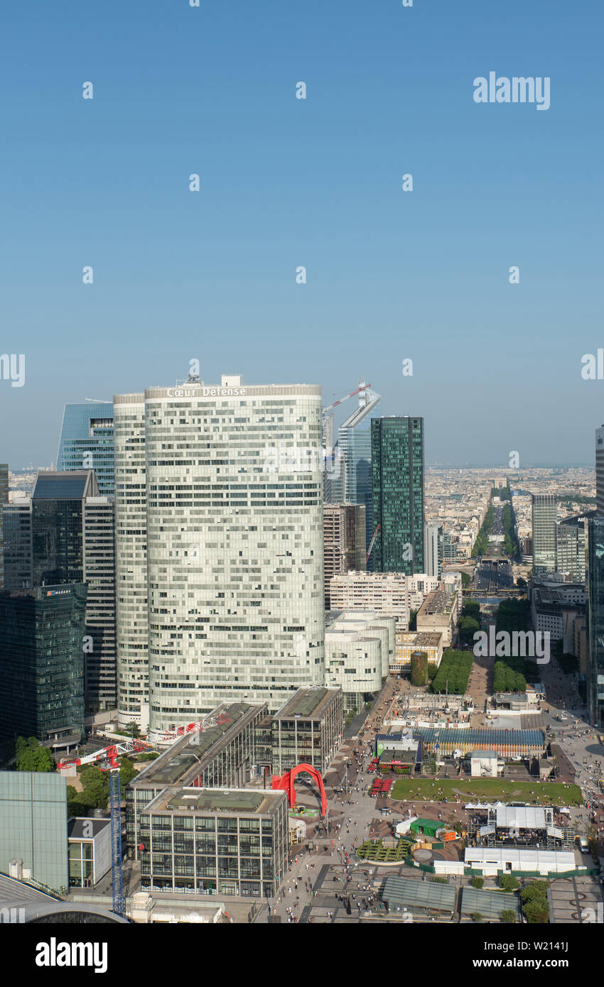 (Pariser Geschäftsviertel La Défense). // (Paris La Défense business district). Stockfoto