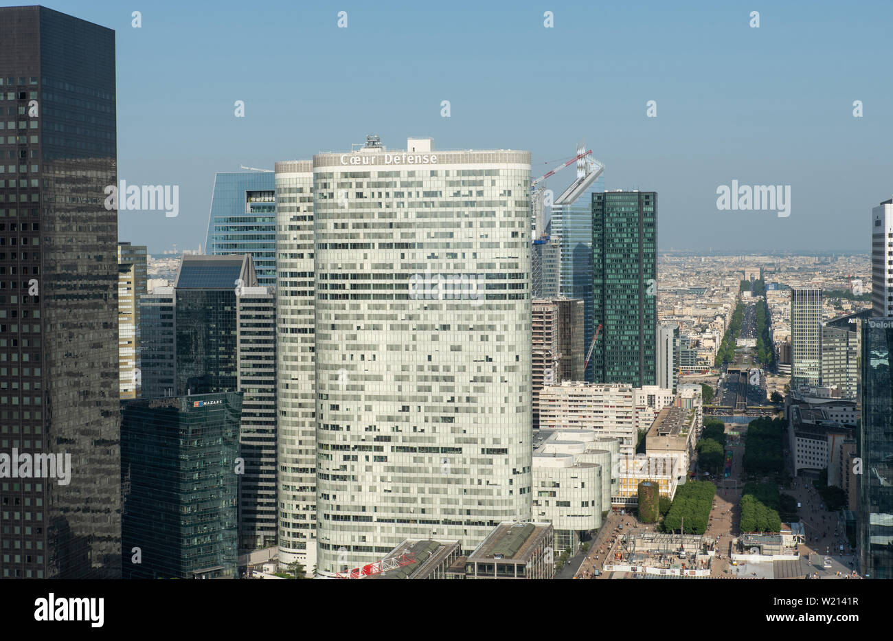 (Pariser Geschäftsviertel La Défense). // (Paris La Défense business district). Stockfoto