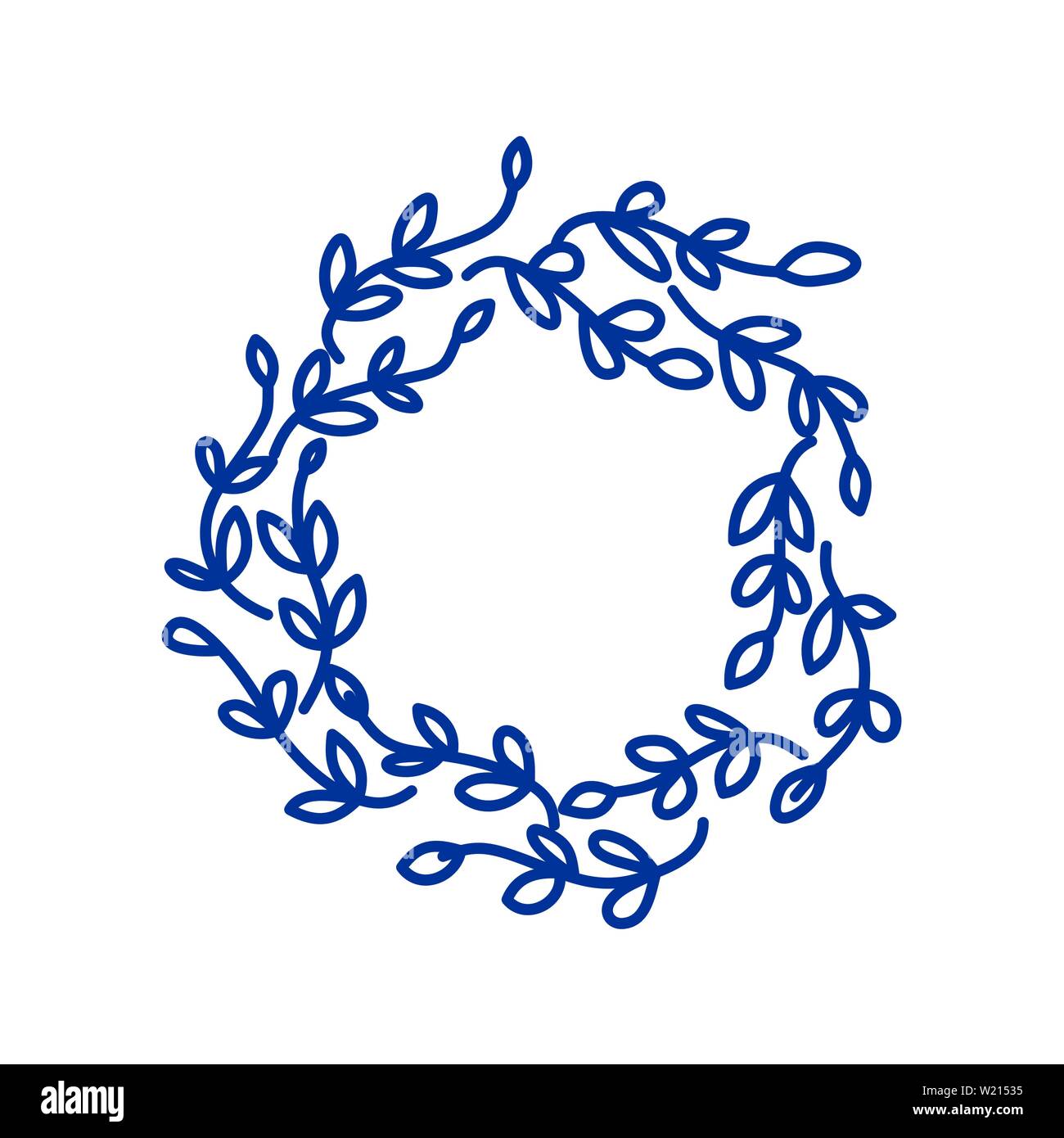 Dekorative Linie kunst Frames für Design Template Stock Vektor