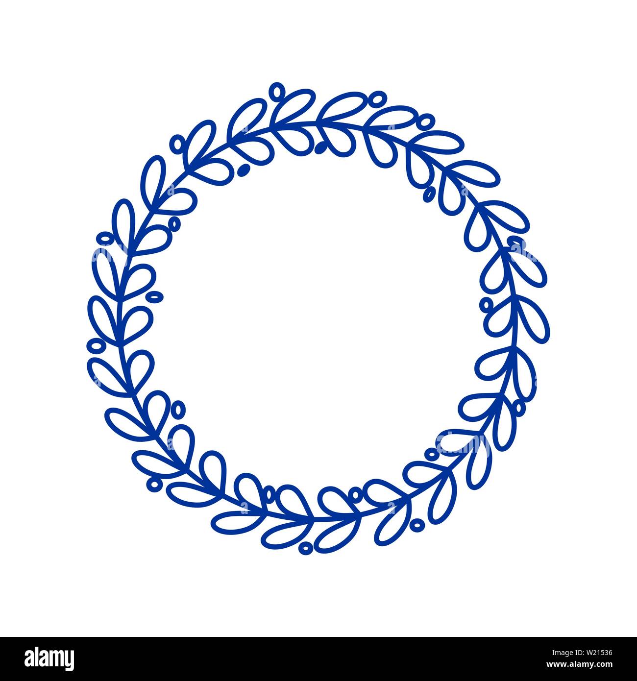 Dekorative Linie kunst Frames für Design Template Stock Vektor