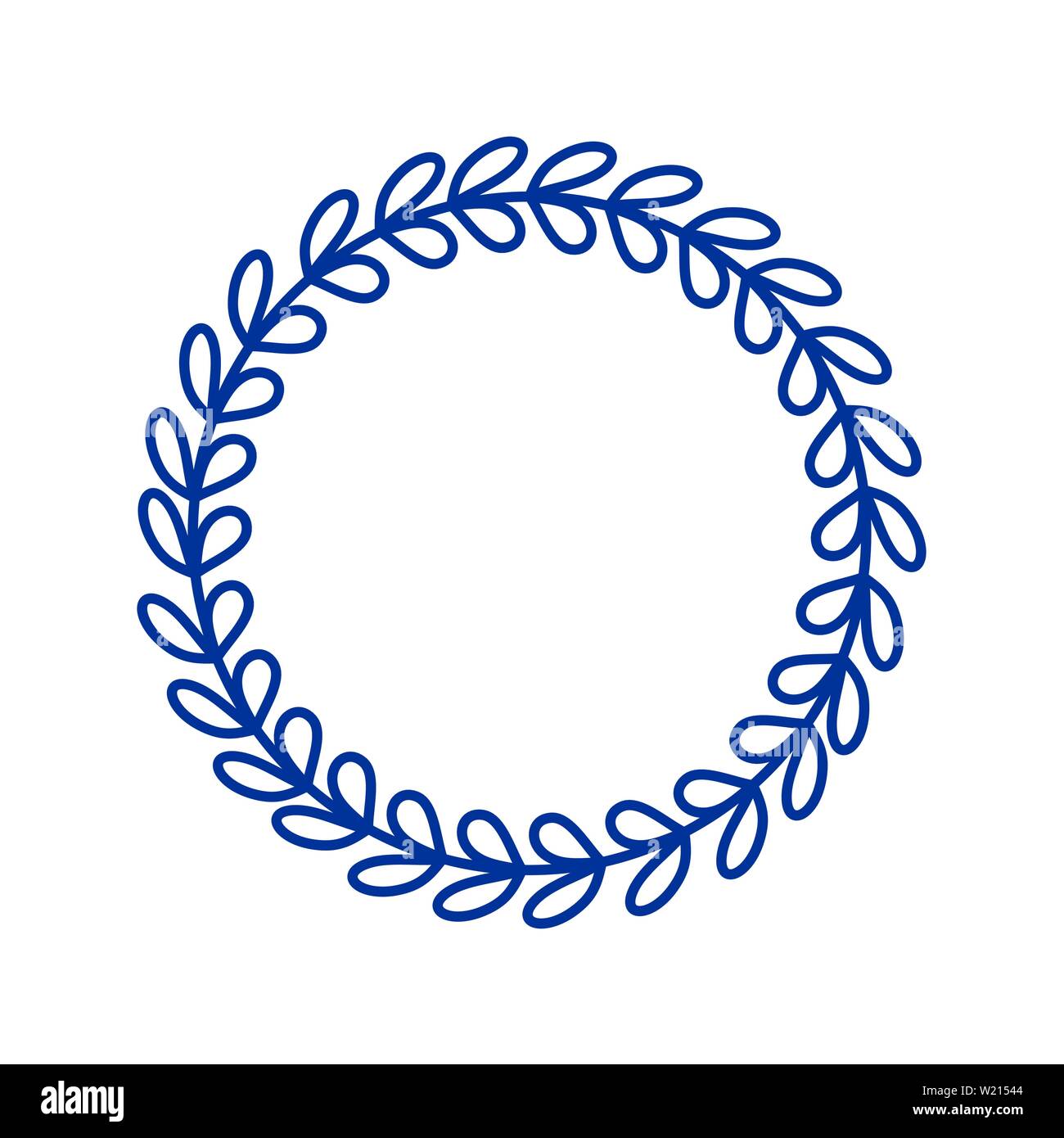 Dekorative Linie kunst Frames für Design Template Stock Vektor