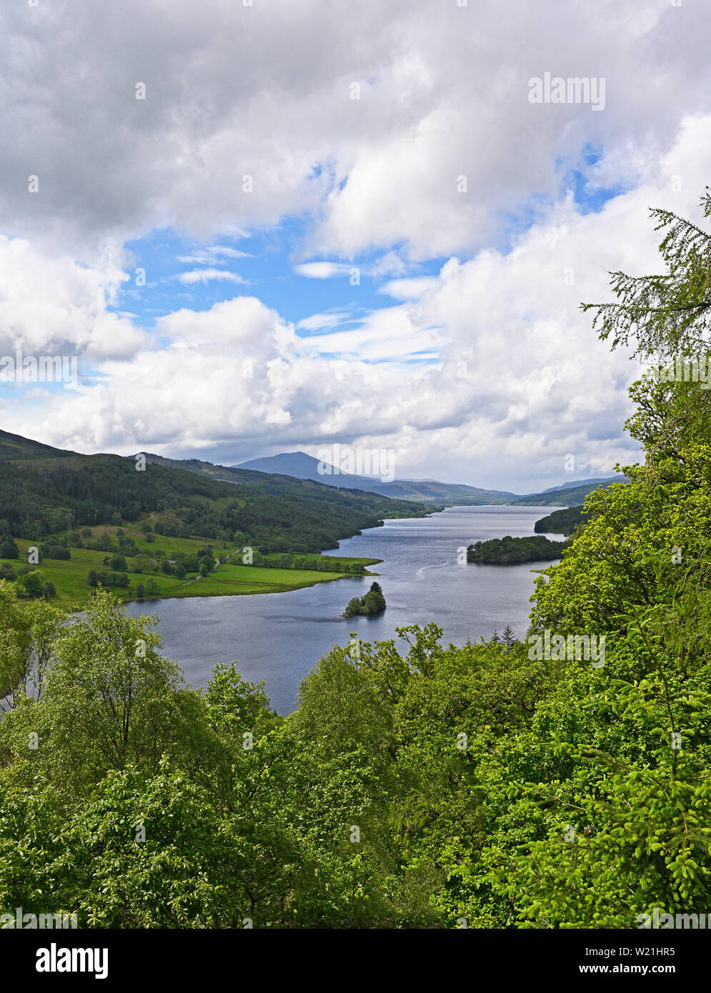 Queen's View, Loch Tummel, Allean, Pitlochry, Perthshire, Schottland, Großbritannien, Europa. Stockfoto