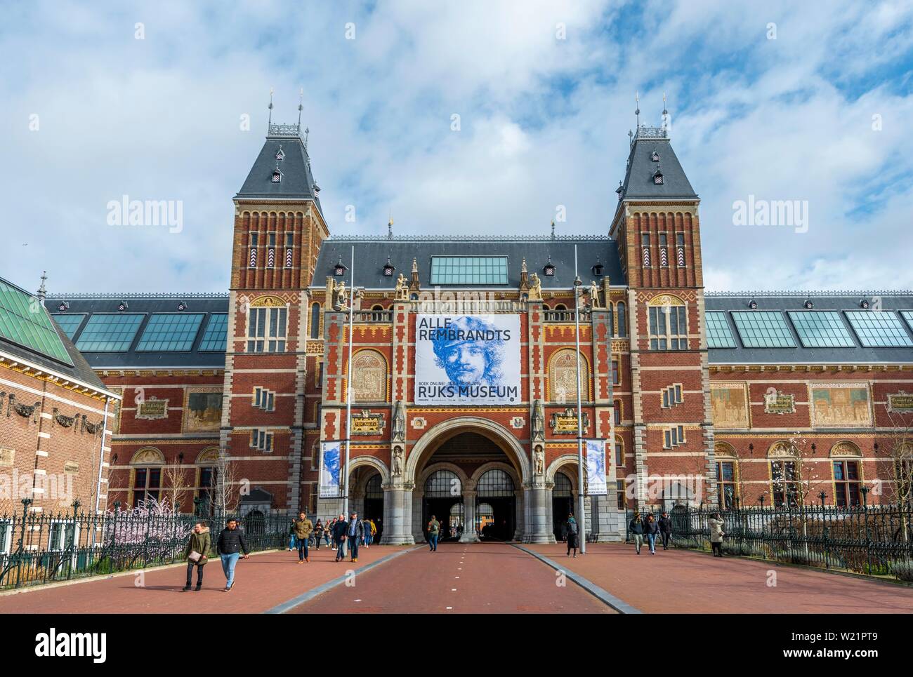 Das Rijksmuseum, das Reichsmuseum Amsterdam, Noord-Holland, Niederlande Stockfoto