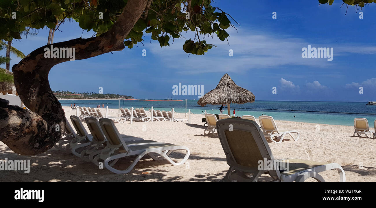 Punta Cana, Dominikanische Republik, Bavaro Beach, Urlaub, nur für Erwachsene, Stockfoto