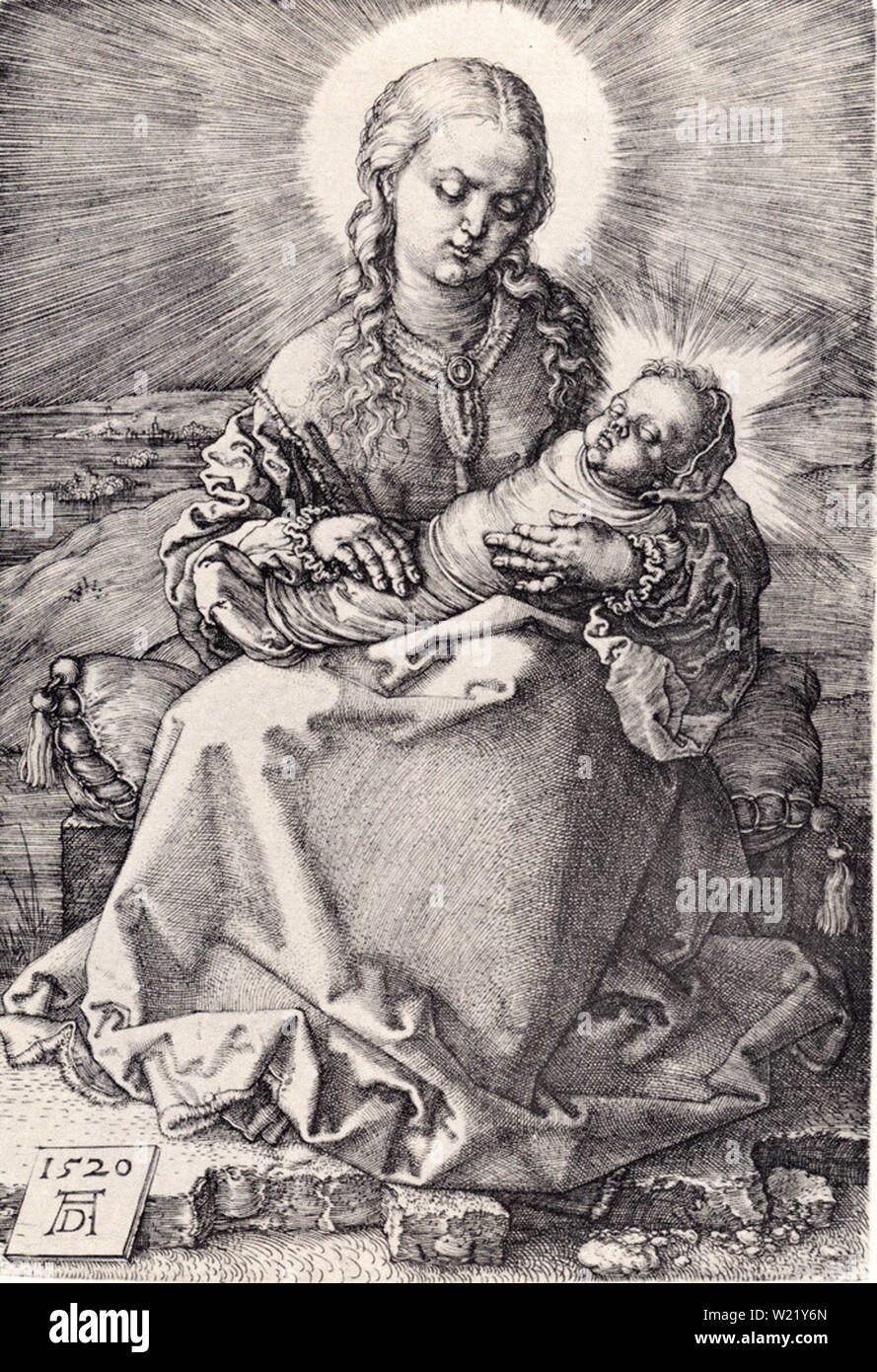 Albrecht Dürer - Madonna Gepuckte Kind 1520 Stockfoto