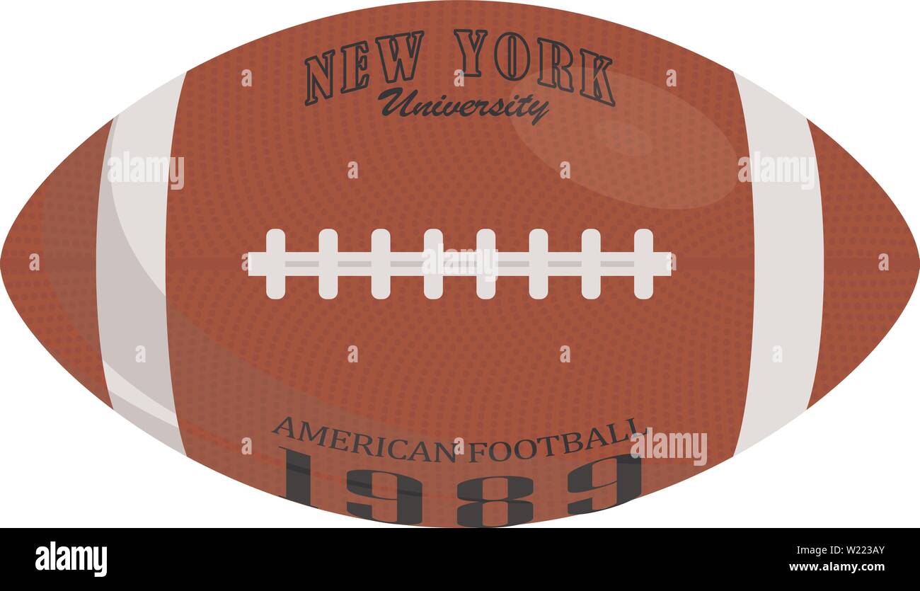 American football Leder ball-Symbol. Flache Abbildung: American Football Leder ball Vektor Symbol für Web Design, eps 10. Stock Vektor