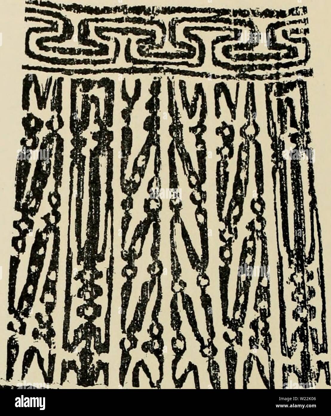 Archiv Bild von Seite 21 der dekorativen Kunst von Neuguinea. Dekorative Kunst von Neuguinea, eingeschnittenen Designs decorativeartofn 04 lewi Jahr: 1925 Stockfoto