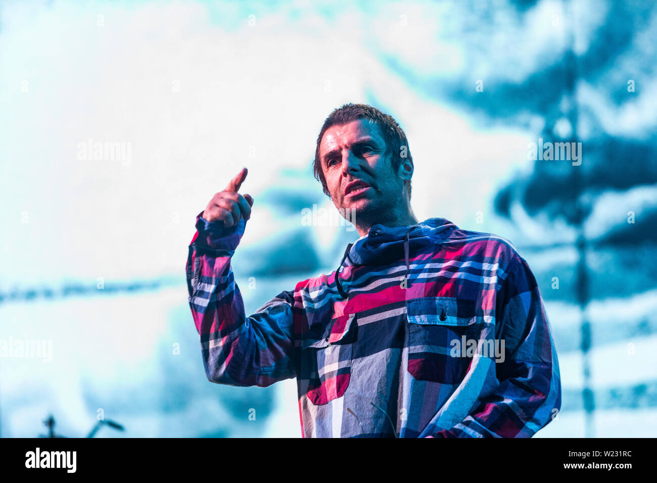 Barolo, Italien am 4.Juli 2019 Liam Gallagher live auf Collisioni Festival 2019 © Roberto Finizio / alamy Stockfoto